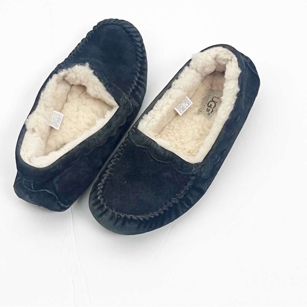 UGG AUSTRALIA Ansley Black Waterproof Water Resistant Suede Lined Slippers 7